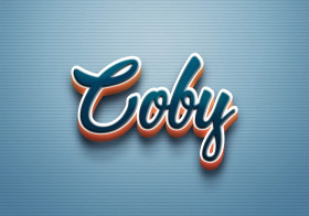 Cursive Name DP: Coby