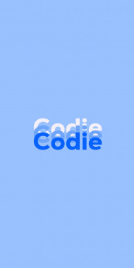 Name DP: Codie