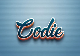 Cursive Name DP: Codie