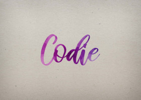 Codie Watercolor Name DP