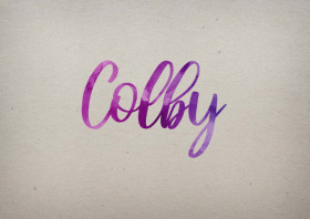 Colby Watercolor Name DP