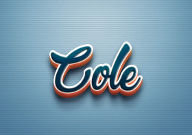 Cursive Name DP: Cole