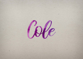 Cole Watercolor Name DP