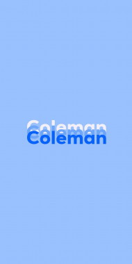 Name DP: Coleman