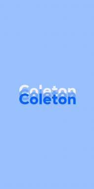 Name DP: Coleton