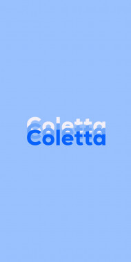 Name DP: Coletta