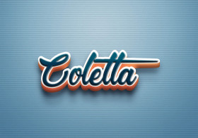 Cursive Name DP: Coletta