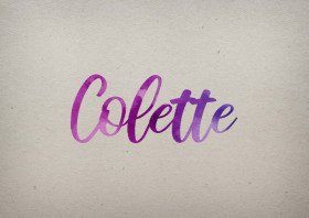 Colette Watercolor Name DP