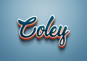 Cursive Name DP: Coley
