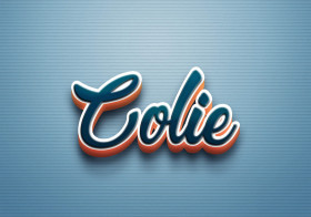 Cursive Name DP: Colie