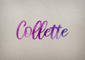 Collette Watercolor Name DP