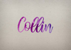 Collin Watercolor Name DP