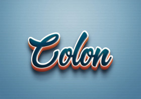 Cursive Name DP: Colon