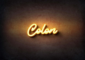 Glow Name Profile Picture for Colon