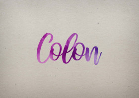 Colon Watercolor Name DP