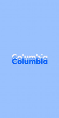 Name DP: Columbia