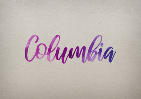 Columbia Watercolor Name DP