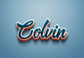 Cursive Name DP: Colvin