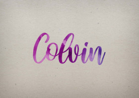 Colvin Watercolor Name DP