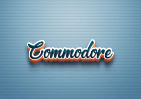 Cursive Name DP: Commodore