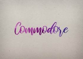 Commodore Watercolor Name DP