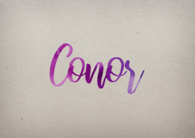 Conor Watercolor Name DP