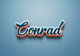 Cursive Name DP: Conrad