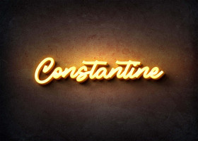Glow Name Profile Picture for Constantine