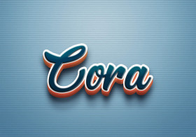 Cursive Name DP: Cora