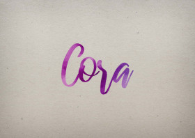 Cora Watercolor Name DP