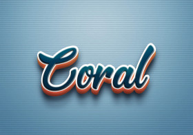 Cursive Name DP: Coral