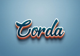 Cursive Name DP: Corda