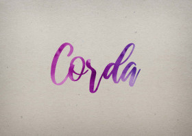 Corda Watercolor Name DP