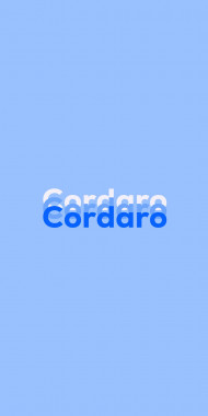 Name DP: Cordaro
