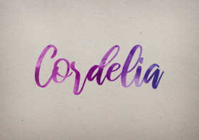 Cordelia Watercolor Name DP