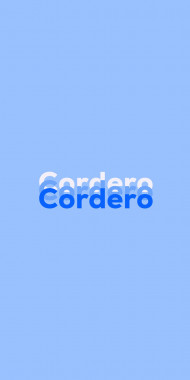 Name DP: Cordero
