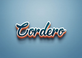 Cursive Name DP: Cordero