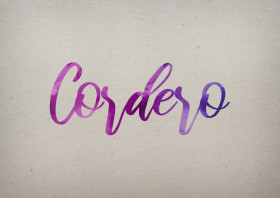 Cordero Watercolor Name DP