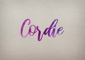 Cordie Watercolor Name DP
