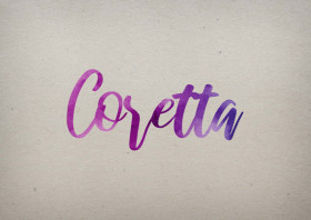 Coretta Watercolor Name DP