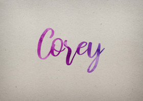Corey Watercolor Name DP