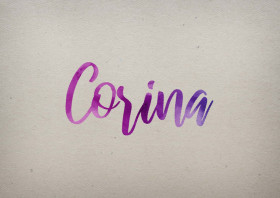 Corina Watercolor Name DP