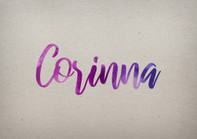 Corinna Watercolor Name DP