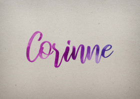 Corinne Watercolor Name DP