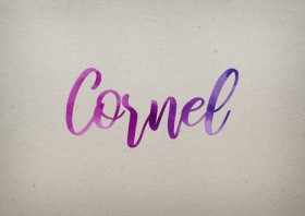 Cornel Watercolor Name DP