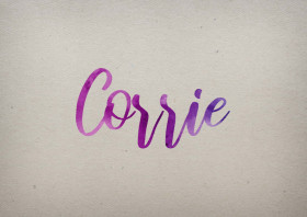 Corrie Watercolor Name DP