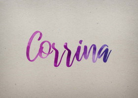 Corrina Watercolor Name DP
