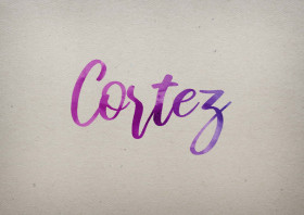 Cortez Watercolor Name DP