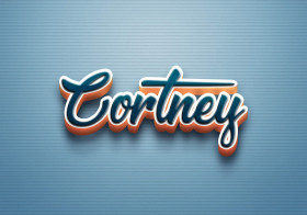 Cursive Name DP: Cortney