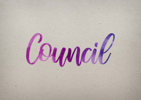 Council Watercolor Name DP